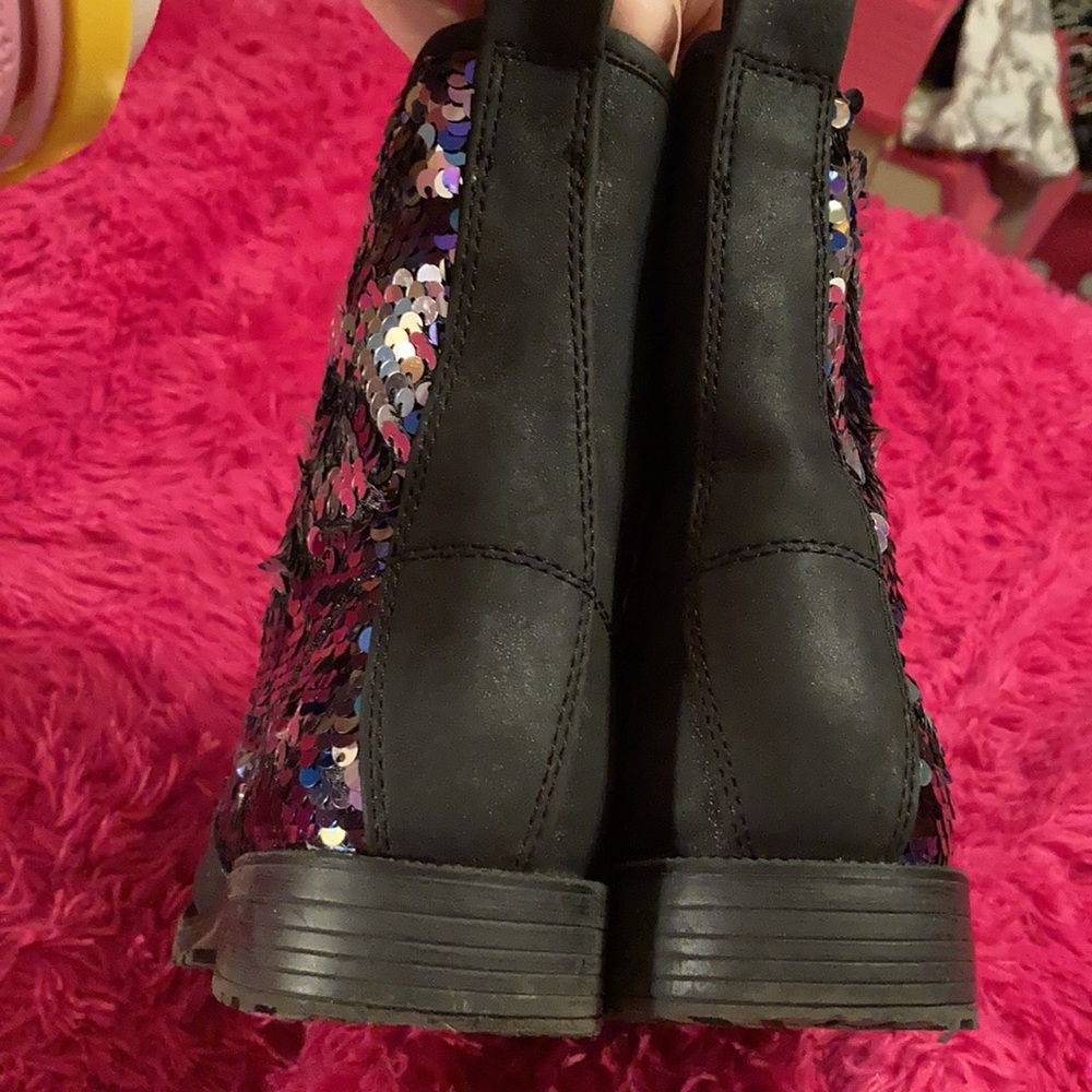 BUNDLE of Cute Glitter Sequin Zipper Boots and Glitter Shoes Size 3 Girls! π - Picture 10 of 16